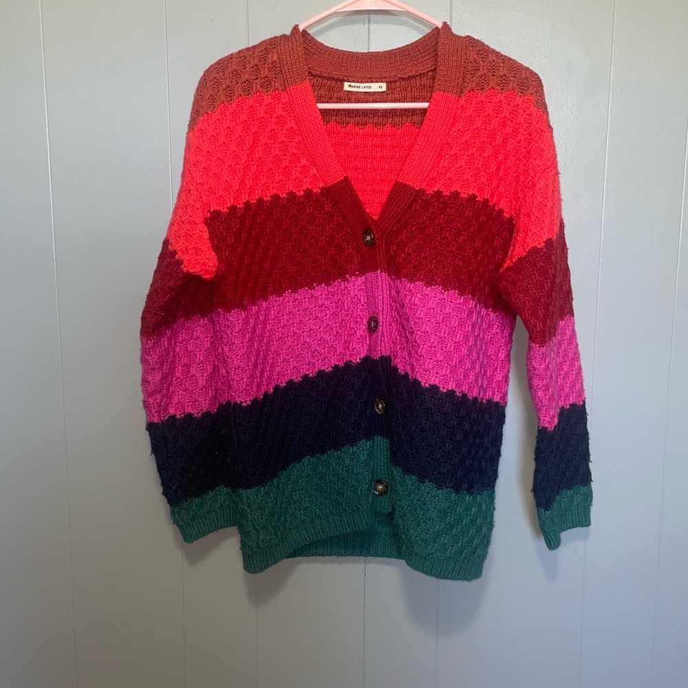 Marine Layer Brielle Multi Colorblock Oversized S… - image 2